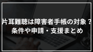 片耳難聴でも障害者手帳は対象？条件・申請方法・支援制度を解説